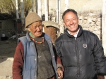 Tsetan with his mother at the family house in Nimoo